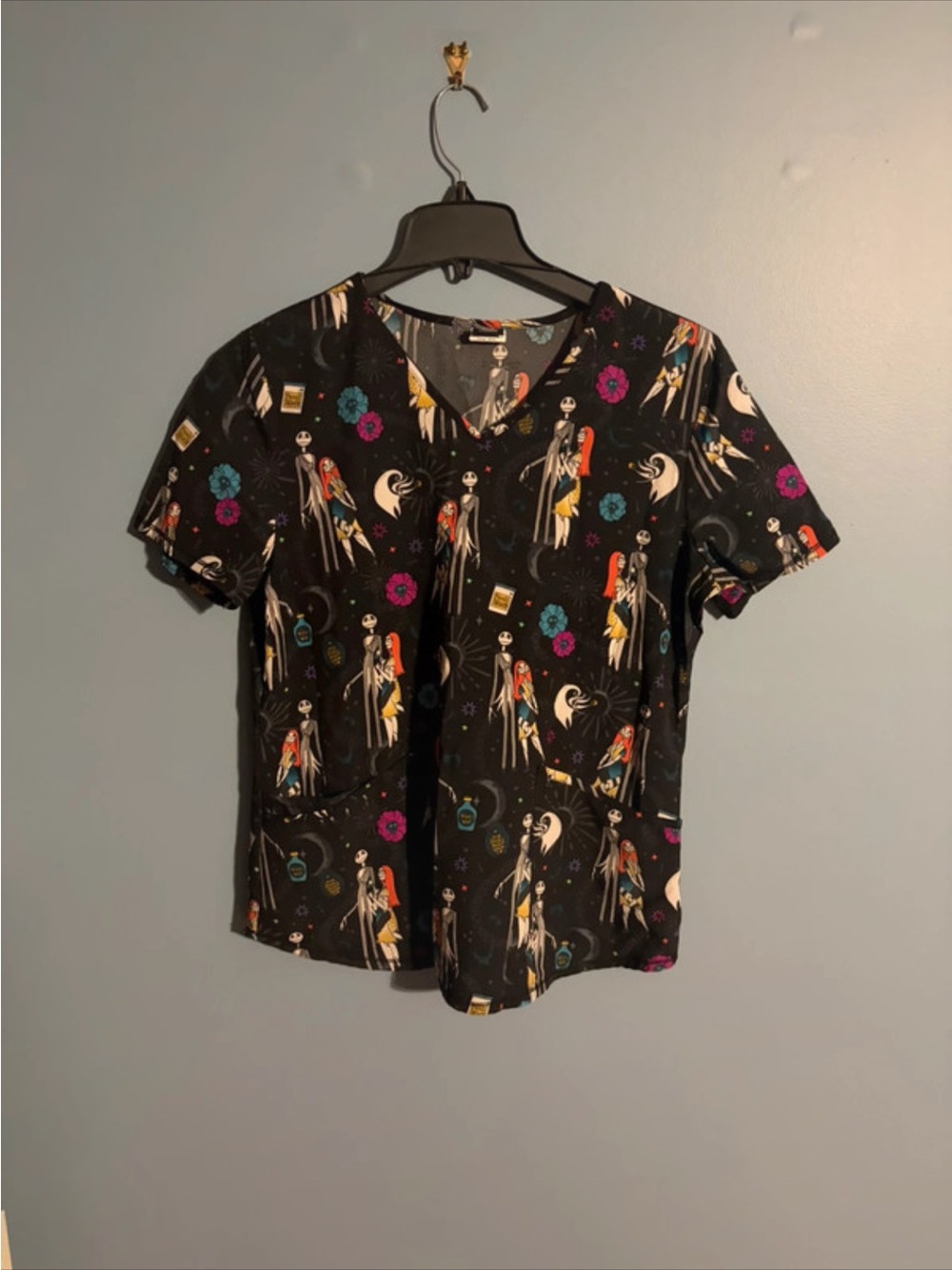 Nightmare before Christmas  Printed Scrub Top